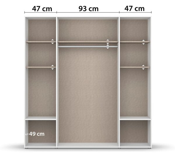 OMARA S KLASIČNIMI VRATI, bela