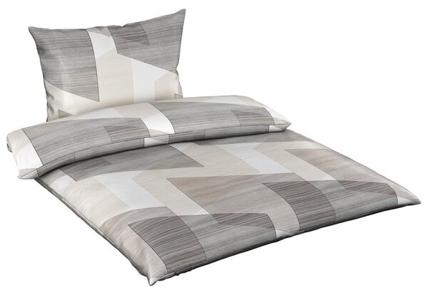 POSTELJNINA Mavie 140/200 cm saten siva