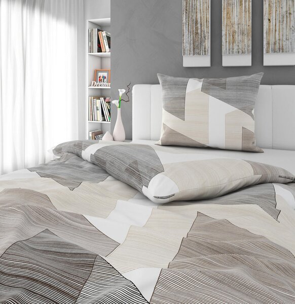 POSTELJNINA Mavie 140/200 cm saten siva