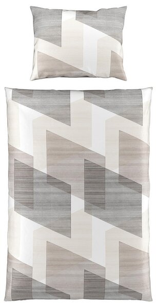 POSTELJNINA Mavie 140/200 cm saten siva