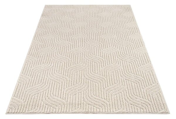 Kremno bela pralna preproga 80x150 cm Loopy – Mila Home