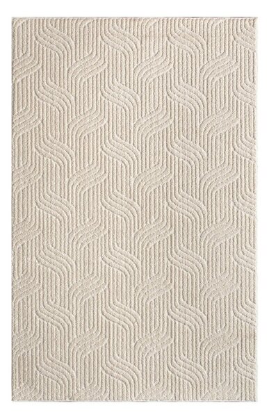 Kremno bela pralna preproga 80x150 cm Loopy – Mila Home
