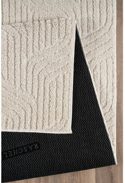 Kremno bela pralna preproga 80x150 cm Loopy – Mila Home