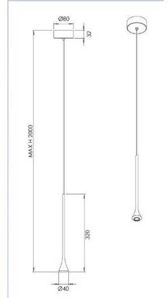 VISEČA LED-SVETILKA SUSA 5 W 3000 K 220-240 V