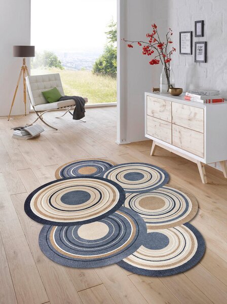 RAVNO TKANA PREPROGA Cosmic Colour 140/200 cm potiskano naravne barve