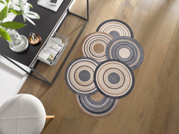 RAVNO TKANA PREPROGA Cosmic Colours 70/120 cm potiskano naravne barve