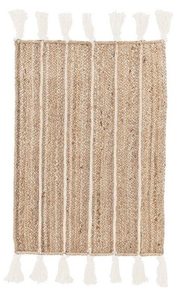 Ročno tkana preproga iz jute v naravni barvi/slonokoščena 60x90 cm Jalaja – Bizzotto