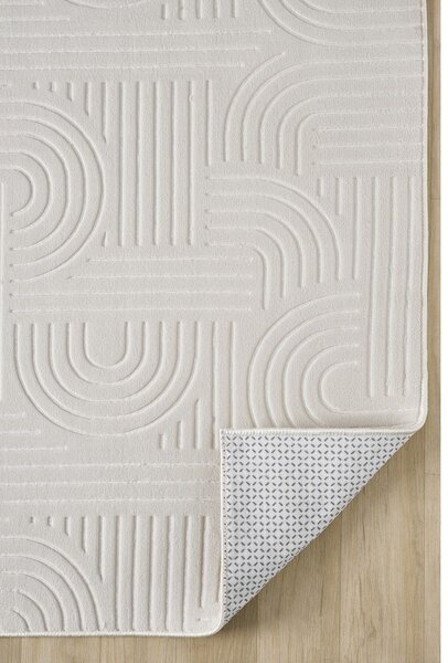 Kremno bela pralna preproga 80x150 cm Bohemian – Mila Home