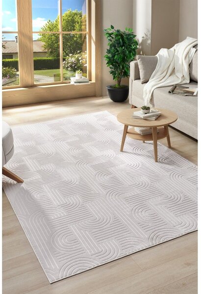 Kremno bela pralna preproga 80x150 cm Bohemian – Mila Home