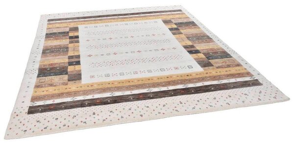 ROČNO TKANA PREPROGA 60/90 cm tkano svetlo rjava