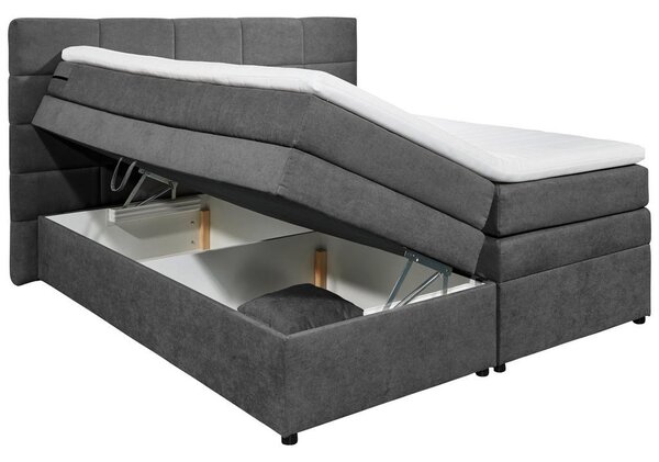 POSTELJA BOXSPRING 180 cm x 200 cm , umazano rjava