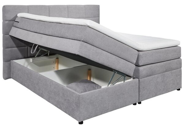 POSTELJA BOXSPRING 180 cm x 200 cm , svetlo siva
