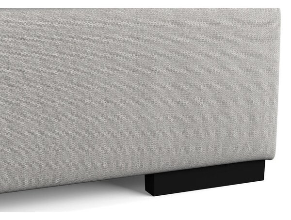 POSTELJA Z VZMETNICO 160 cm x 200 cm , les, tekstil, leseni material srebrne barve