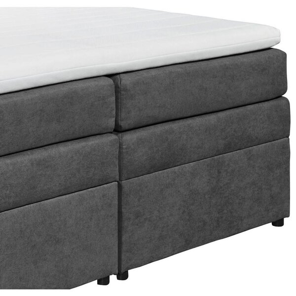 POSTELJA BOXSPRING 180 cm x 200 cm , umazano rjava