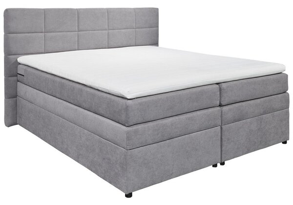 POSTELJA BOXSPRING 180 cm x 200 cm , svetlo siva