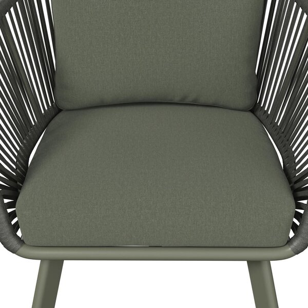 LOUNGE NASLANJAČ tkanina aluminij