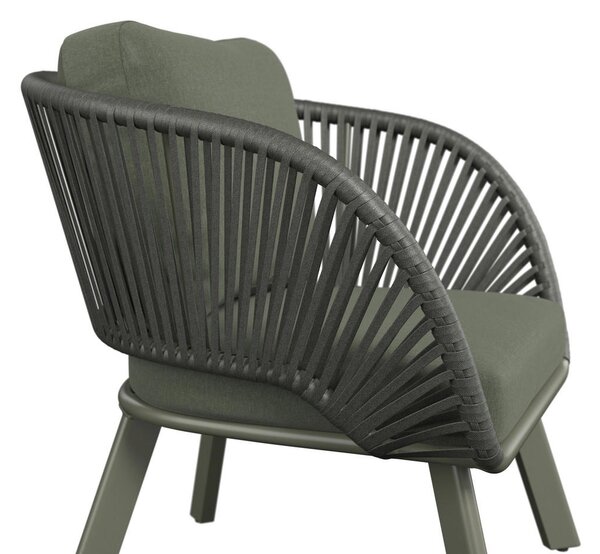 LOUNGE NASLANJAČ tkanina aluminij