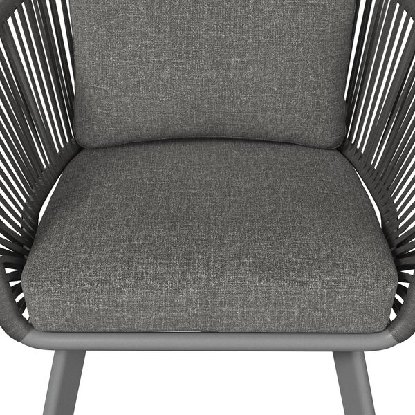 LOUNGE NASLANJAČ tkanina aluminij