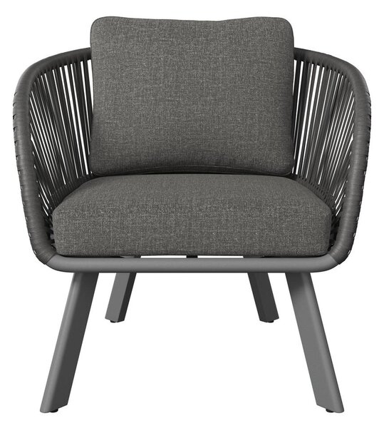 LOUNGE NASLANJAČ tkanina aluminij