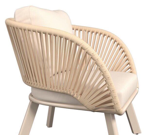 LOUNGE NASLANJAČ tkanina aluminij
