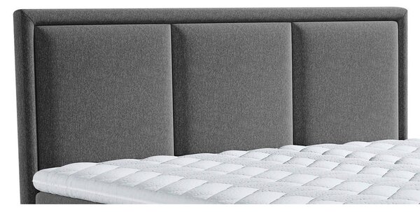 POSTELJA BOXSPRING 160 cm x 200 cm , tekstil antracit