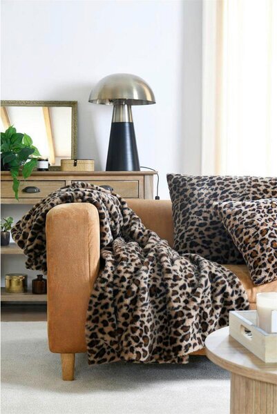 ODEJA COZY 130/160 cm rjava, barve konjaka