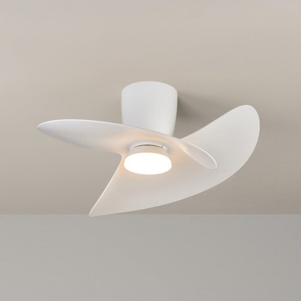 Mantra Iluminación LED stropni ventilator Ona, bel, DC, tih, CCT, 70 cm, zatemnjen, Bela, Dnevna soba / jedilnica, Kovina, Sodobni
