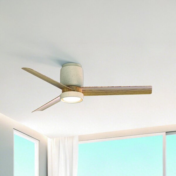 Mantra Iluminación LED stropni ventilator Ceramica M, bel, DC, tih, CCT, zatemnjen, Bela, Dnevna soba / jedilnica, Kovina, Sodobni