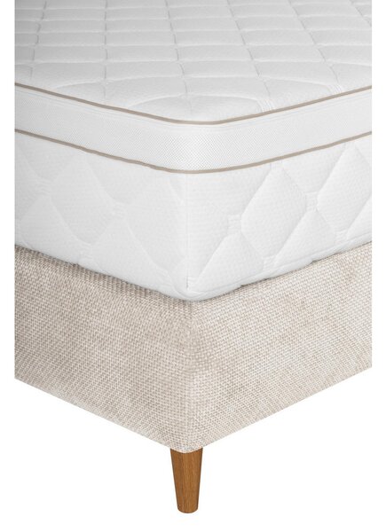 BOXSPRING POSTELJA 180 cm x 200 cm , tekstil bež