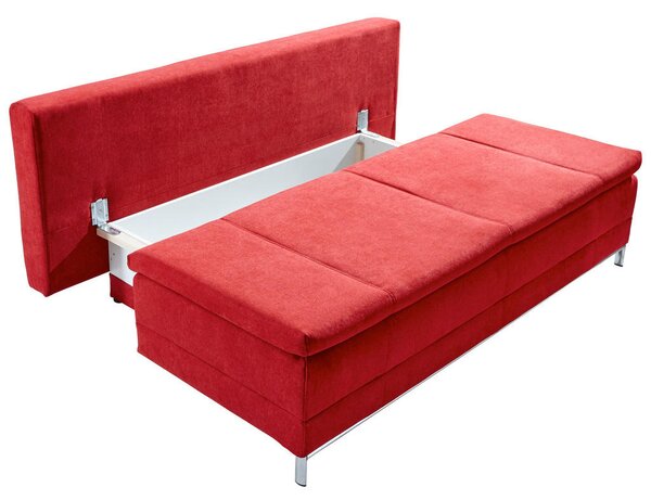 BOXSPRING ZOFA, vinsko rdeča tekstil