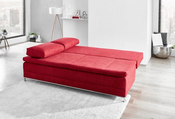 BOXSPRING ZOFA, vinsko rdeča tekstil
