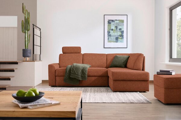 SEDEŽNA GARNITURA, tkanina oranžna