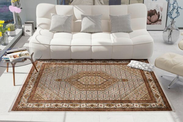 ORIENTALSKA PREPROGA 120/180 cm tkano krem barve