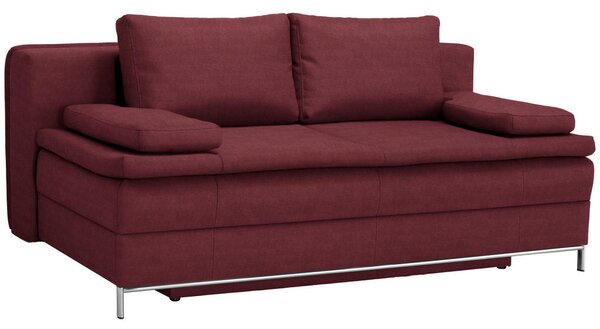 BOXSPRING ZOFA, vinsko rdeča tekstil