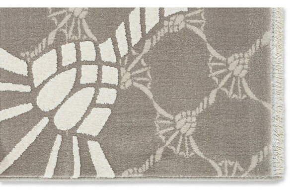 TKANA PREPROGA Cornflower Double 140/200 cm tkano svetlo siva