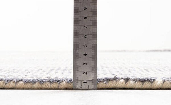 ROČNO TKANA PREPROGA 160/230 cm taftano srebrne barve