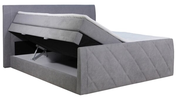 POSTELJA BOXSPRING 180 cm x 200 cm , tekstil rjava