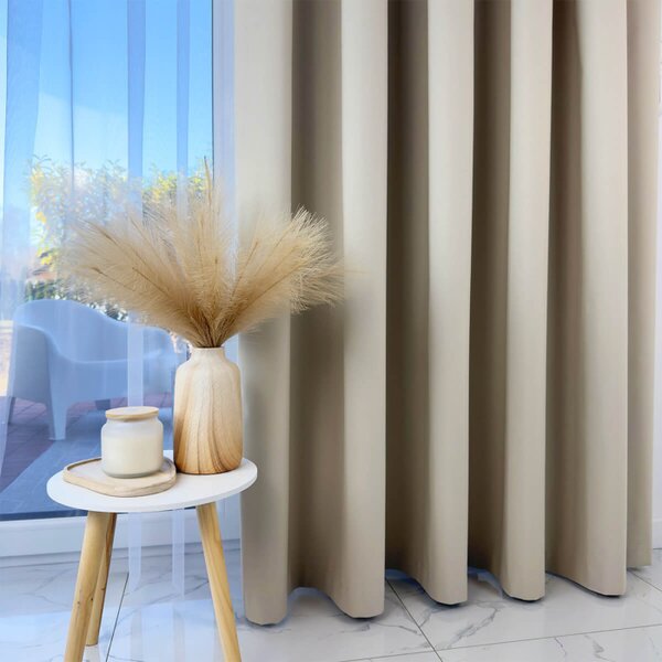 Zavese v setu Blackout Light Beige (2 kos) 140x260
