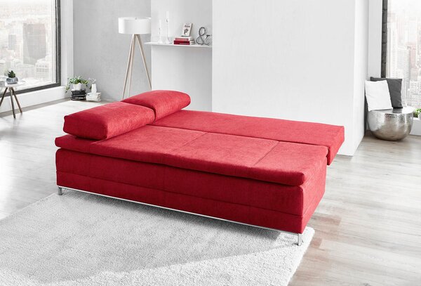 BOXSPRING ZOFA, temno rdeča tekstil