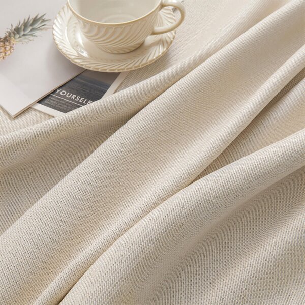 Zavese v setu Blackout Canvas Light Beige (2 kos) 135x250