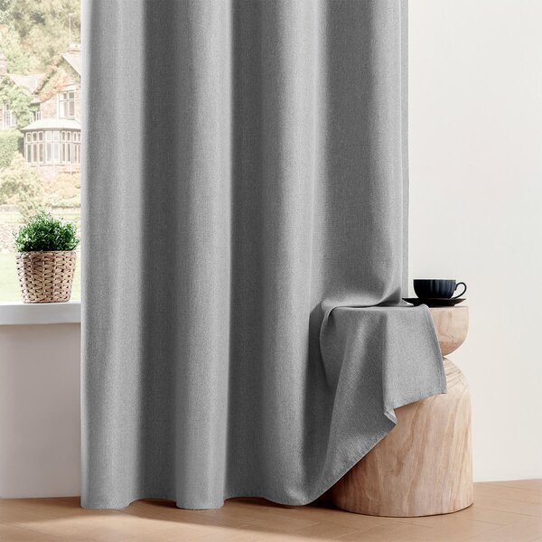 Zavese v setu Blackout Canvas Grey (2 kos) 135x250