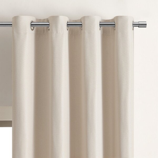 Zavese v setu Blackout Canvas Light Beige (2 kos) 135x250