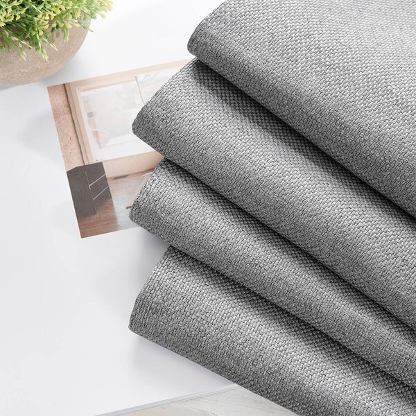 Zavese v setu Blackout Canvas Grey (2 kos) 135x250