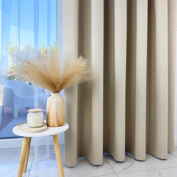 Zavese v setu Blackout Beige (2 kos) 140x260