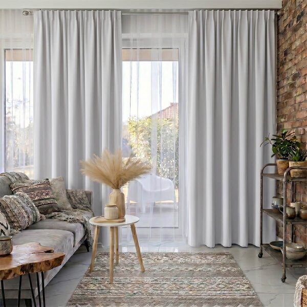 Zavese v setu Blackout Light Grey (2 kos) 140x260