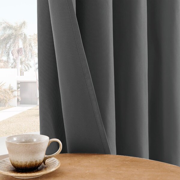 Zavese v setu EFE Anthracite (2 kos) 135x250