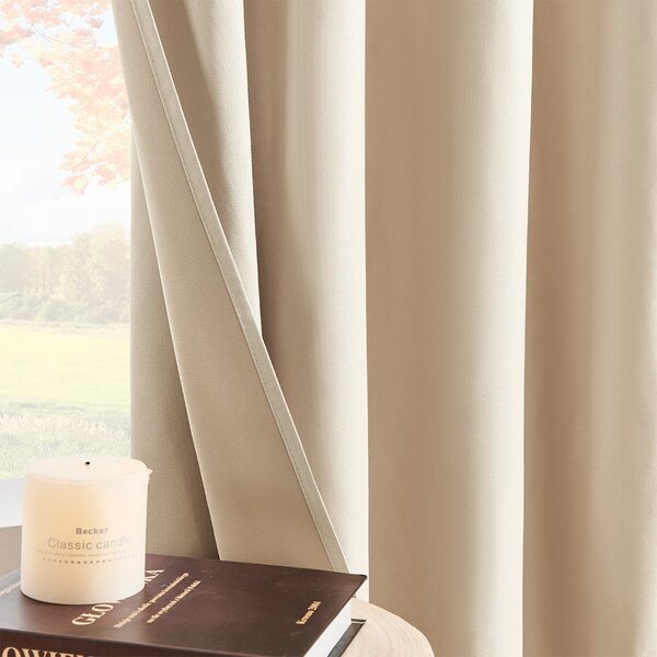 Zavese v setu EFE Beige (2 kos) 135x250