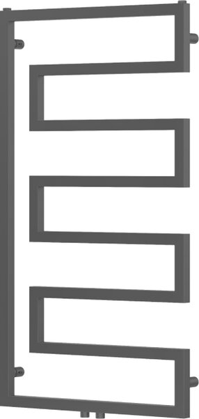 Mexen Floryda dekorativni radiator 1080 x 600 mm, 358 W, črna - W206-1080-600-00-70