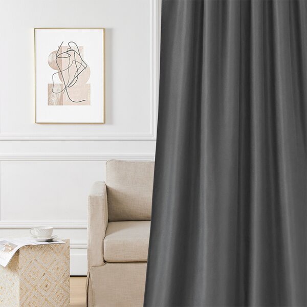 Zavese v setu EFE Anthracite (2 kos) 135x250