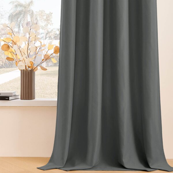 Zavese v setu EFE Anthracite (2 kos) 135x250